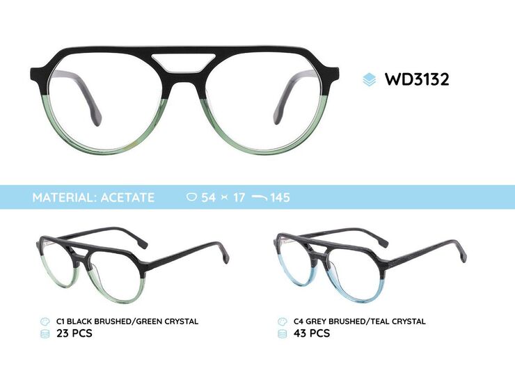 Plastic frames for glasses acetate material WD3132