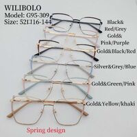 Оправа металлическая ультратонкая женская с флексом Wilibolo G95-309