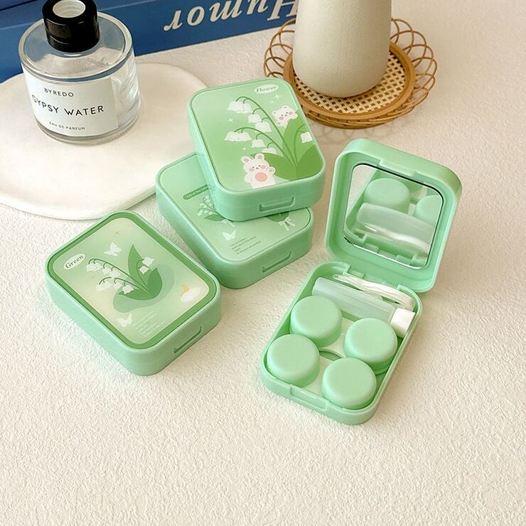 Kit for soft contact lenses XY5065绿盒花