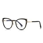 Metal + TR90 Blue Blocker glasses frame for women with UV and blue light protection lenses More FCS3149