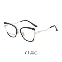 Combined frame (metal + TR90) or glasses with blue light protection, with spring hinges FA87103