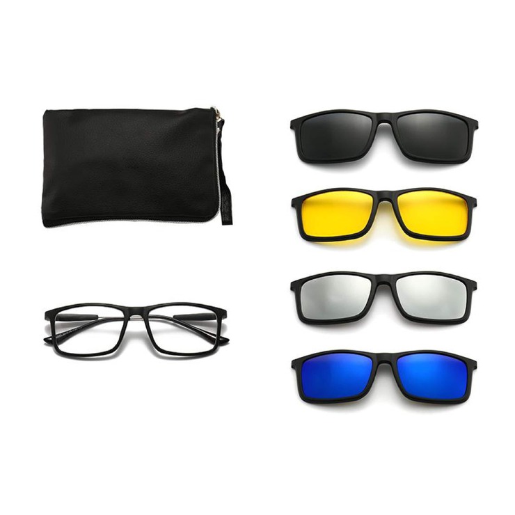 El Dorado frames with polarized sunshades set (clip-on) on magnet 2290 (5 pieces) 