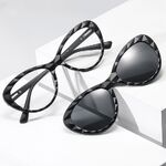 Оправа пластиковая с флексом + поляризационная солнцезащитная насадка (клипон) на магните El Dorado EL2350D