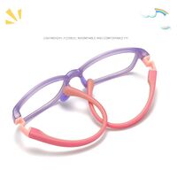 Glasses TR90+silicone computer anti-vandal for kids with blue light protection KY9105