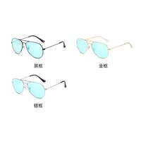 Blue Block metal glasses with blue light protection for colorblind people, with case KY3026-3色盲
