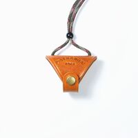 Genuine leather glasses case with string PGNH009