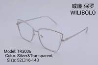 Оправа металл + TR90 ультратонкая с флексом Wilibolo TR3006