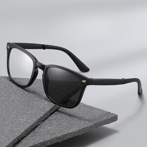 Photochromic plastic glasses for reading, portable, with Blue ray cut protection, diopters from +0.50 to +4.00 KY8082折叠变色老花