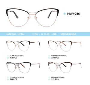 Metal women's frame for glasses MW4086