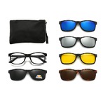 Оправа El Dorado с комплектом поляризационных солнцезащитных насадок (клипон) на магните 2213T每套5件 (5 штук)