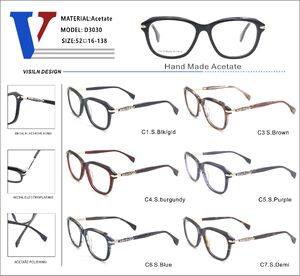 Plastic acetate +metal frame with spring hinges D3030-DA