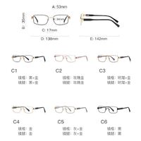 Metal + TR90 plastic Blue Blocker glasses frame with UV and blue light protection lenses More FCS3163
