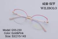 Nylor metal ultrathin frames Wilibolo, with spring hinges G95-230