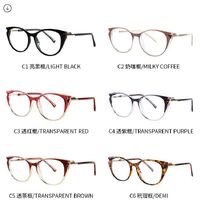 TR90 plastic frame or glasses with blue light protection, with spring hinges FA87244