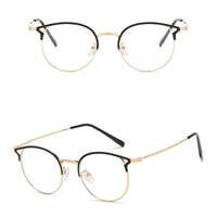 Metal eyeglasses for reading V6020 with blue ray cut protection, diopters from 0.00 to -6.00, not centered