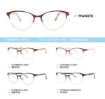 Metal women's frame for glasses MW4078