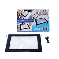 Tabletop magnifying glass with backlight 2121-USB-XX, magnification: 2,5X
