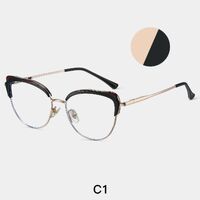 Combined frame (metal + TR90) or glasses with blue light protection, with spring hinges FA87269