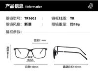 Combined TR90 + metal frame with anti-blue light protection lenses Elit TR1605-EL