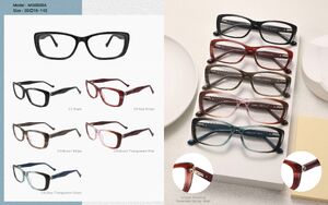 Plastic acetate frame for women, with spring hinges Big City MG6828A