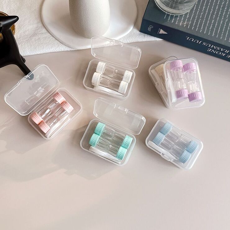 Soft contact lens kit with 4 containers W-XS二副装RGP