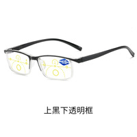 Plastic multifocal eyeglasses for reading KY023-M Blue ray cut, diopters from +1.00 to +4.00, PD62-64