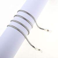 Металлическая нескользящая цепочка, плоская змея, для очков и масок GL186