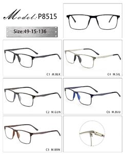 Metal frame with soft nose pad and spring hinges 8515-DA