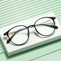 Metal eyeglasses for reading 90045 Blue ray cut, diopters 0.00, PD62-64