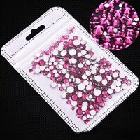 Set of rhinestones with flat bottom for decorating frames and glasses, 39 colors, PD0006