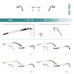 Rimless metal frames for glasses Big City 25634