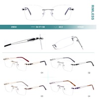Rimless metal frames for glasses Big City 25634