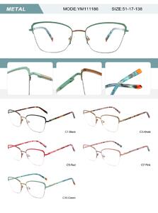 Metal frame for women with spring hinges YM111186-DA