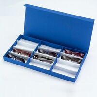 Glasses and frames holder display with 12 slots and cover