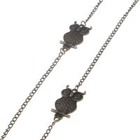 Металлическая нескользящая цепочка бронзового цвета, c совой, для очков и масок GL114