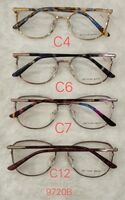 Metal frame for glasses with spring hinges 9720B