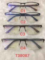 Nylor metal frame for glasses with spring hinges for men T38087