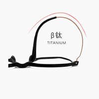 Hybrid frame, metal + TR90, with Blue Block coating SANTA M8002