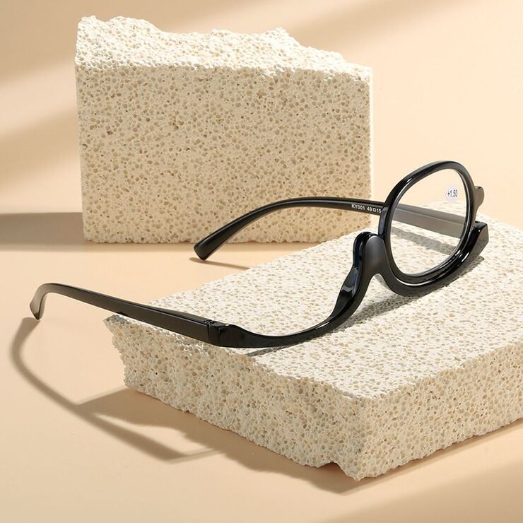 Plastic glasses for reading rotating,single piece , diopters from +1.00 to +4.00, RMC=62-64, KY001-A