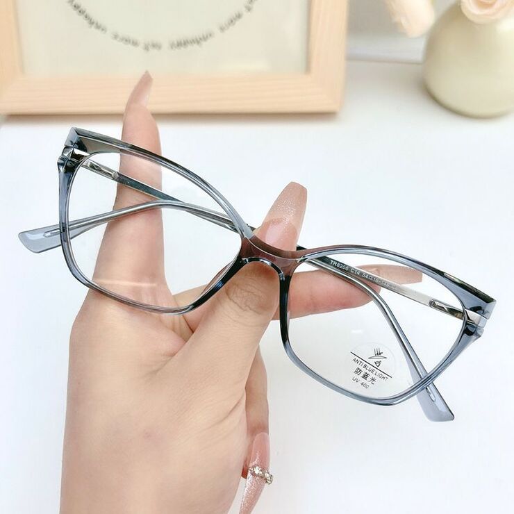 Combined frame (metal + TR90) with Blue Ray Cut protection lenses MAMO TR8206