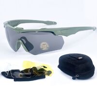 Safety shockproof tactical polarized goggles, 2-lens and box set, 战术-2.0szg-套装-DX