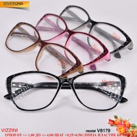 Corrective plastic frame eyeglasses VIZZINI V8179