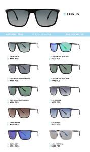 Plastic TR90 frame polarized sunglasses FC02-09
