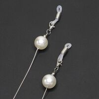 Metal non-slip chain, with pearls, for glasses and masks GL232