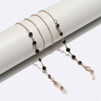 Металлическая нескользящая цепочка золотого цвета, для очков и масок GL1619