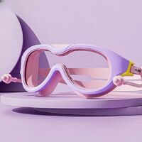 Очки для плавания детские (3-15 лет) водонепроницаемые с защитой от запотевания, с берушами, YK-YZW-YJ3023-YU