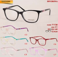 Plastic frames for glasses acetate material DIVERONA F1738-YH18079