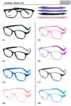 TR90 plastic eyeglasses frame for kids with silicone temple with memory (replaces spring hinge) + rubber band BY96005