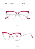 Оправа металлическая с линзами блю-блокерами 3049