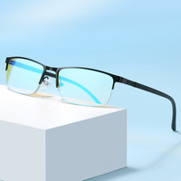 Blue Block metal glasses with blue light protection for colorblind people 1693